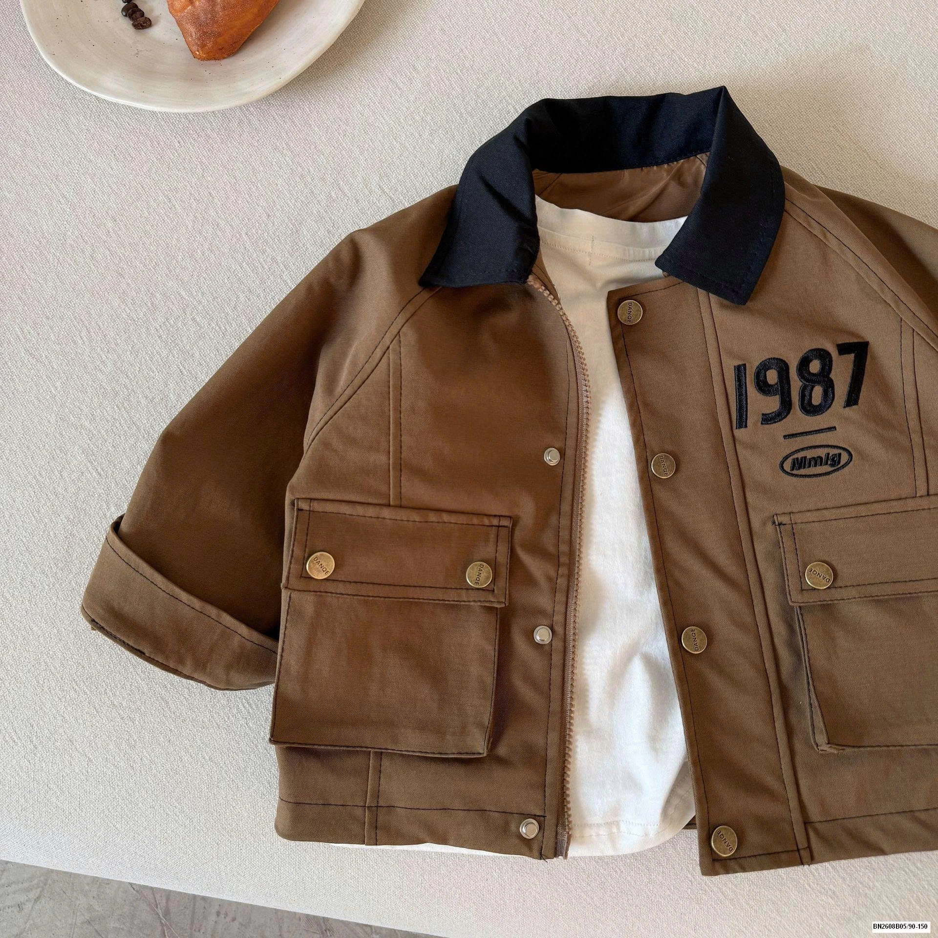 ÁO KHOÁC 1987 PHỐI CỔ