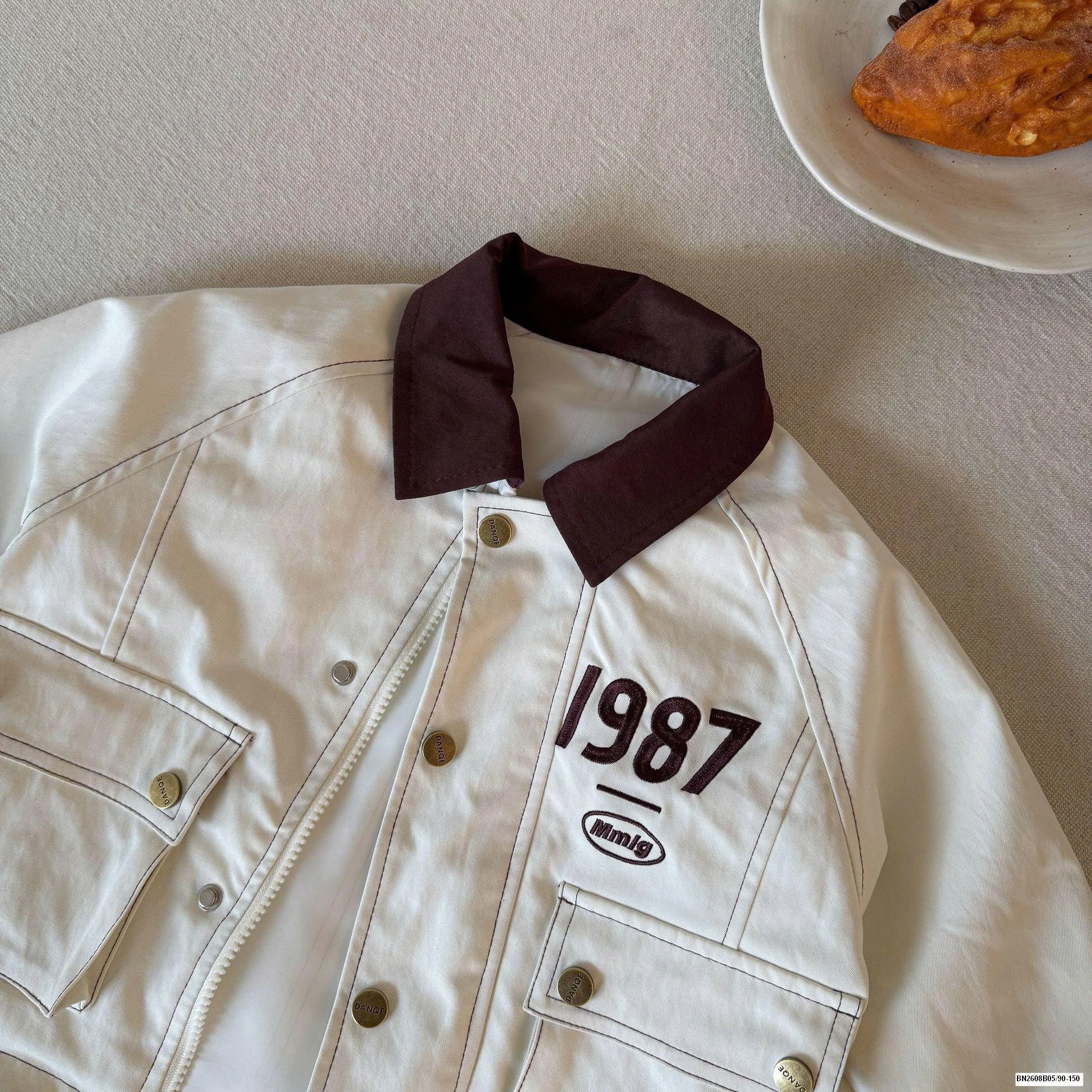 ÁO KHOÁC 1987 PHỐI CỔ