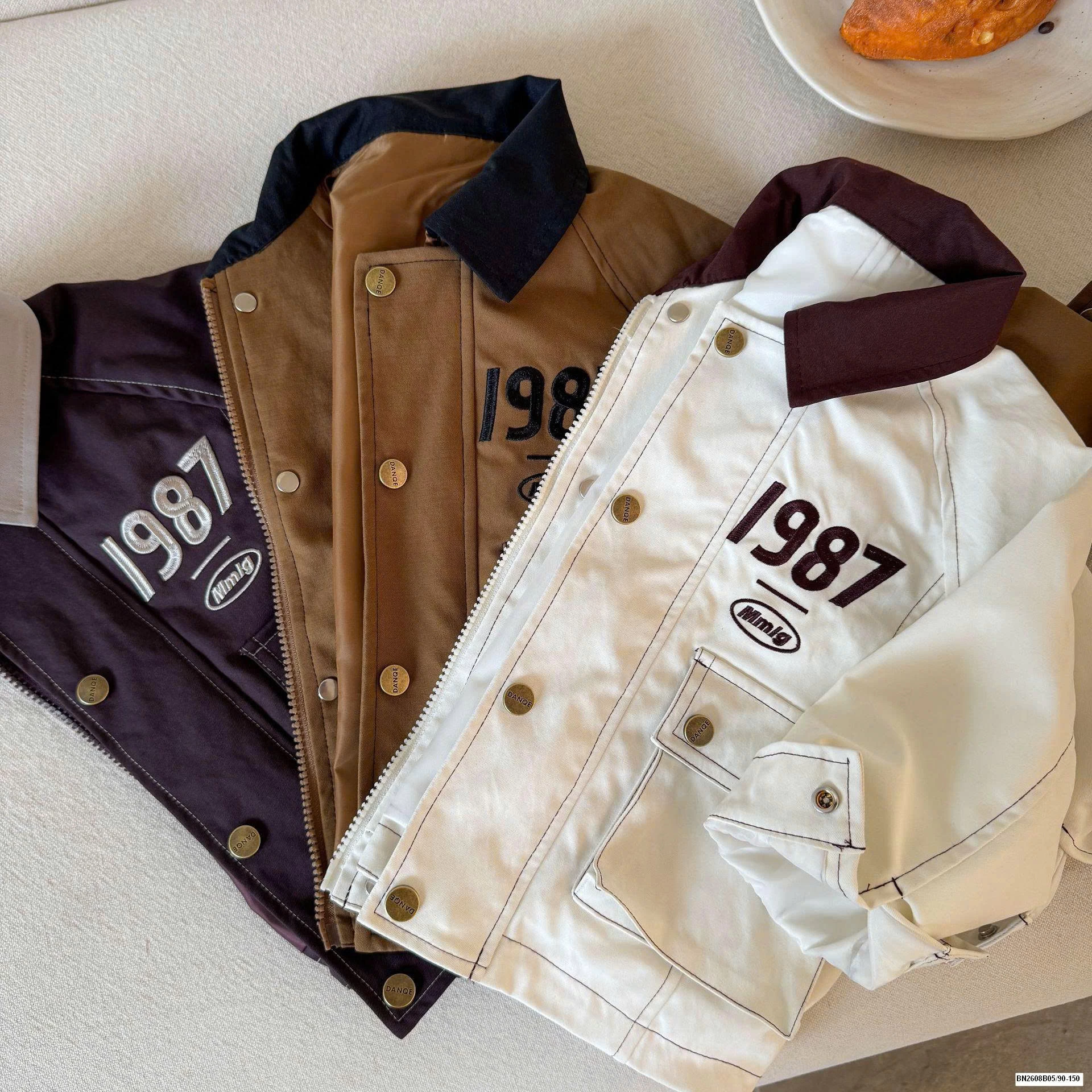 ÁO KHOÁC 1987 PHỐI CỔ