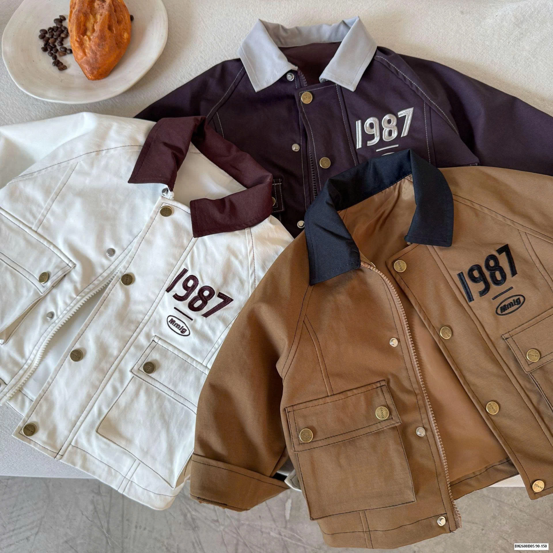 ÁO KHOÁC 1987 PHỐI CỔ