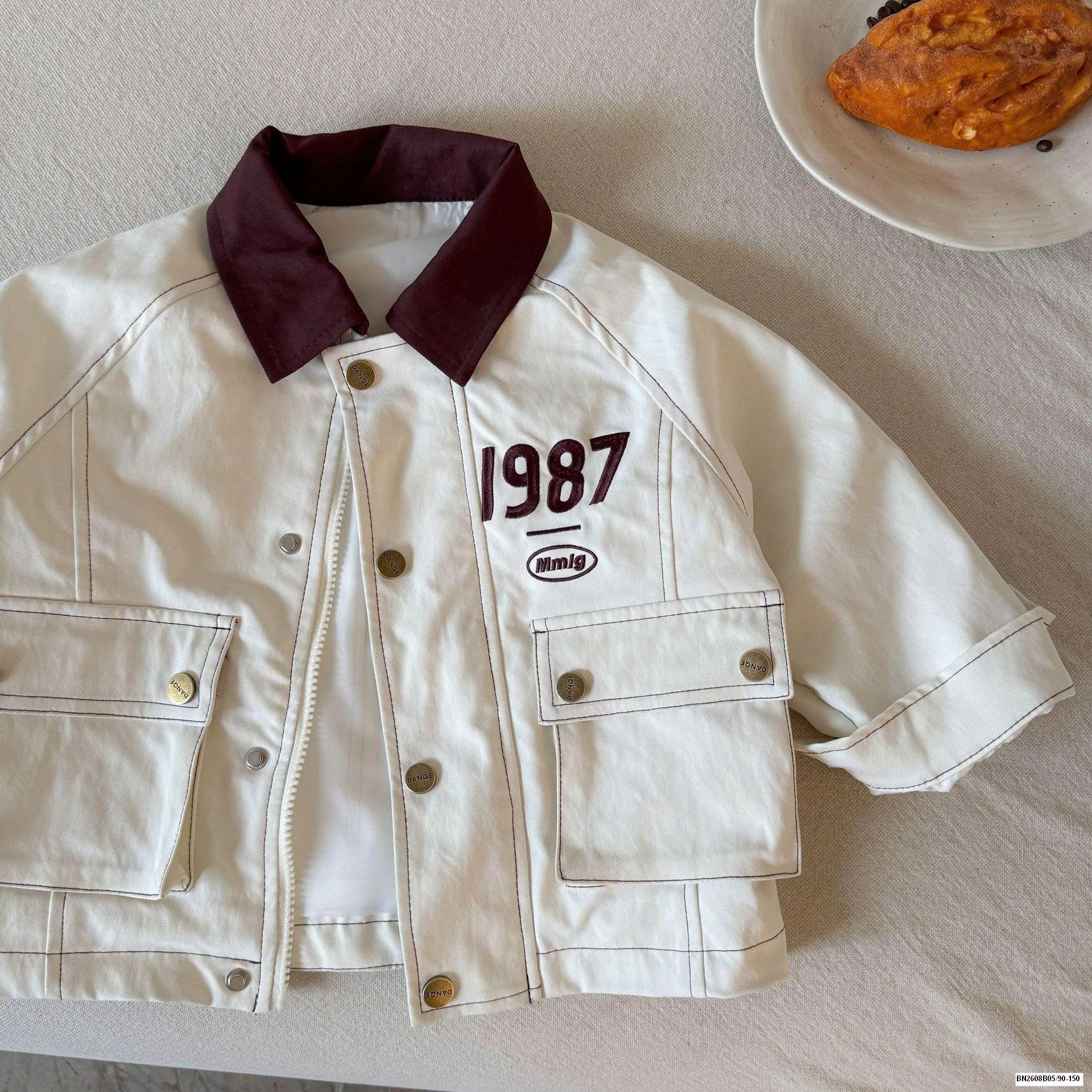 ÁO KHOÁC 1987 PHỐI CỔ