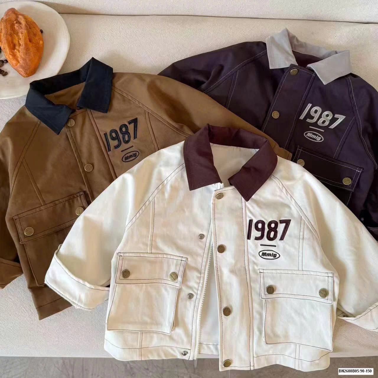 ÁO KHOÁC 1987 PHỐI CỔ