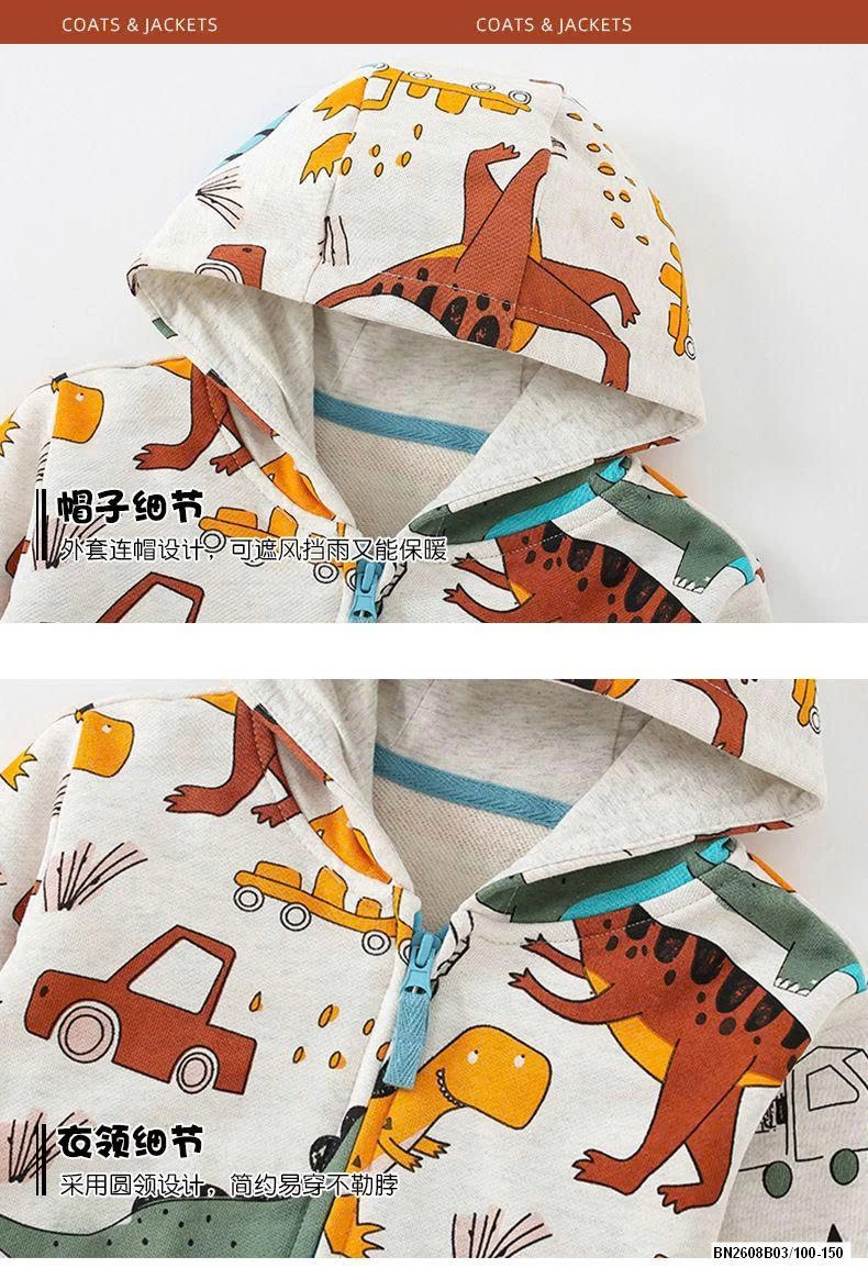 ÁO KHOÁC NỈ KHỦNG LONG