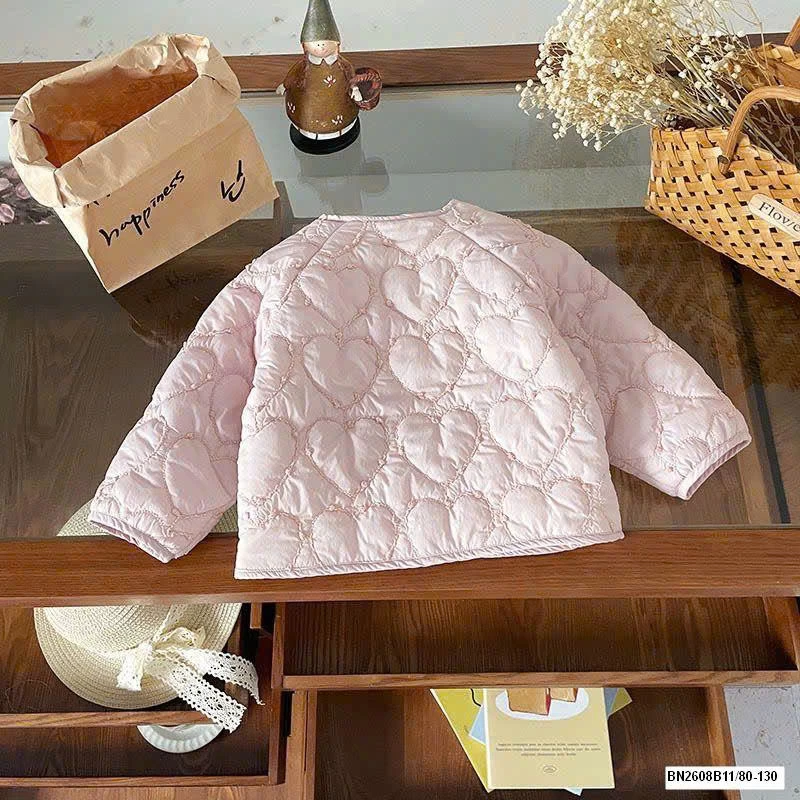 ÁO KHOÁC THỎ HỒNG LÓT LÔNG