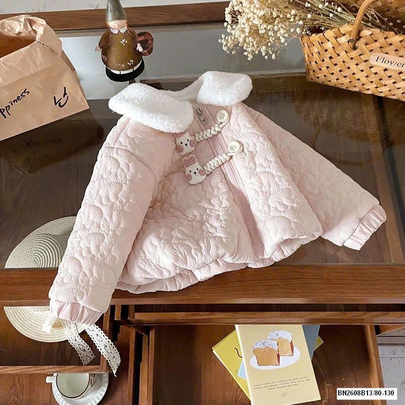 ÁO KHOÁC THỎ CỔ LÔNG