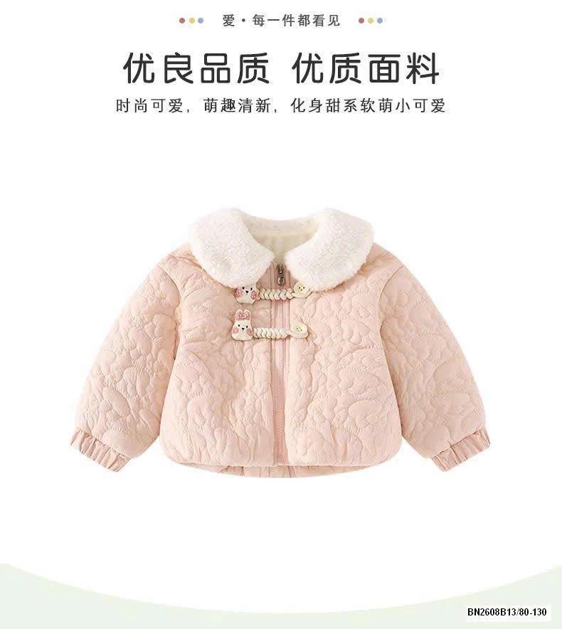 ÁO KHOÁC THỎ CỔ LÔNG