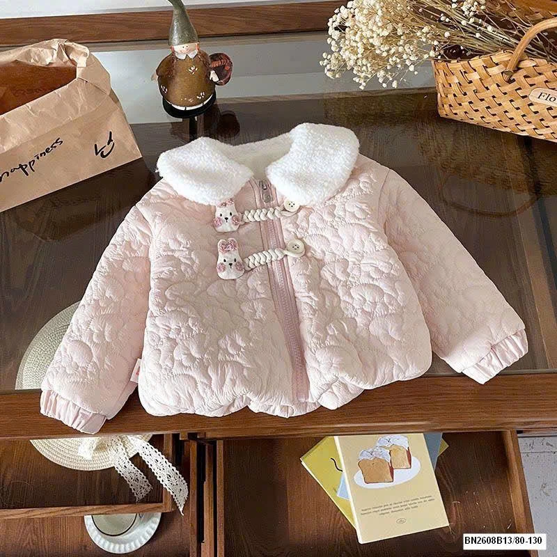 ÁO KHOÁC THỎ CỔ LÔNG