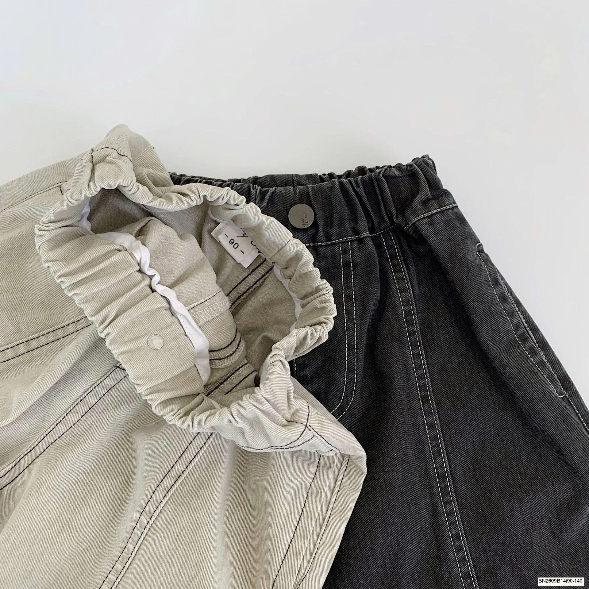 QUẦN CHỈ NỔI CẠP CHUN DÁNG RỘNG CHO BÉ TRAI