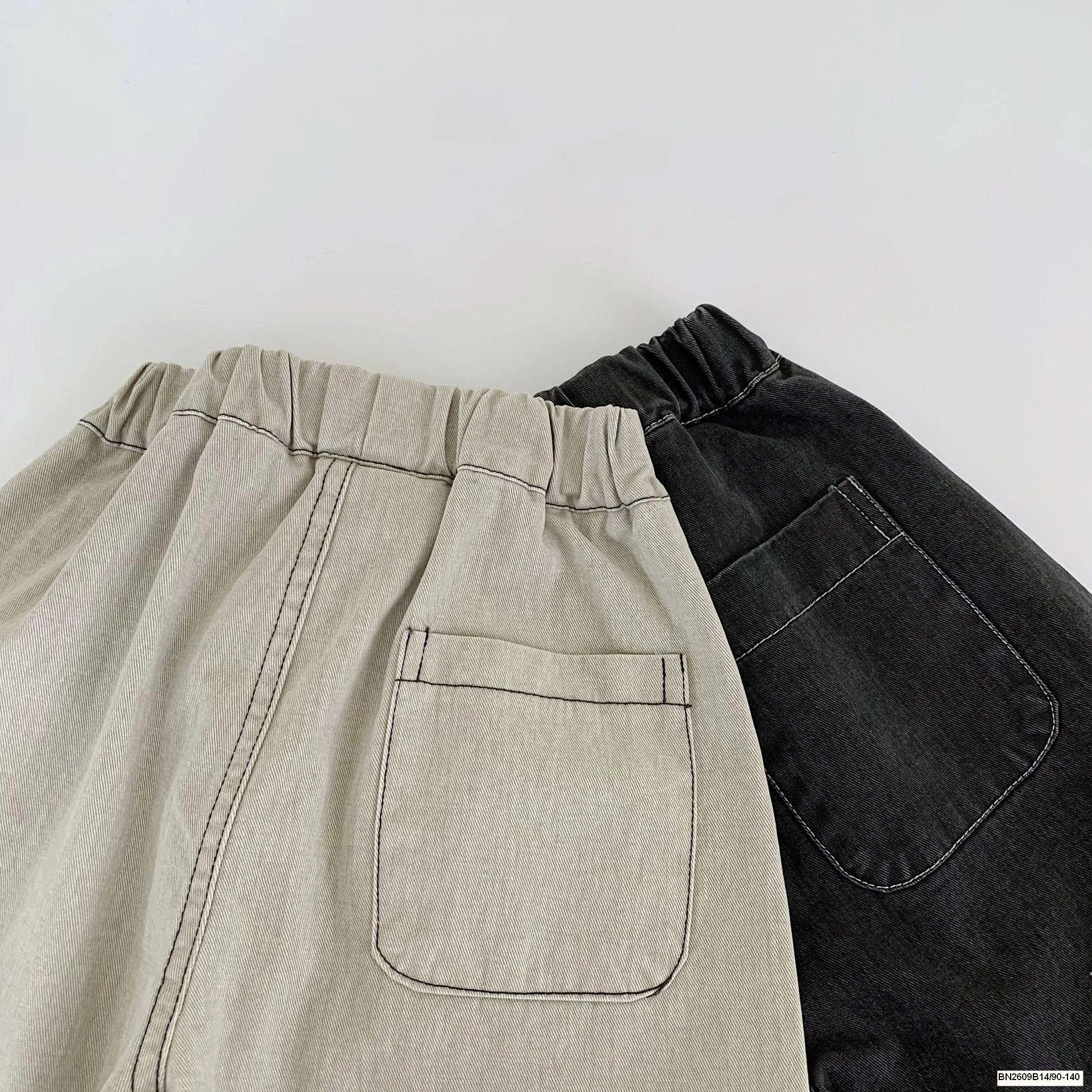 QUẦN CHỈ NỔI CẠP CHUN DÁNG RỘNG CHO BÉ TRAI