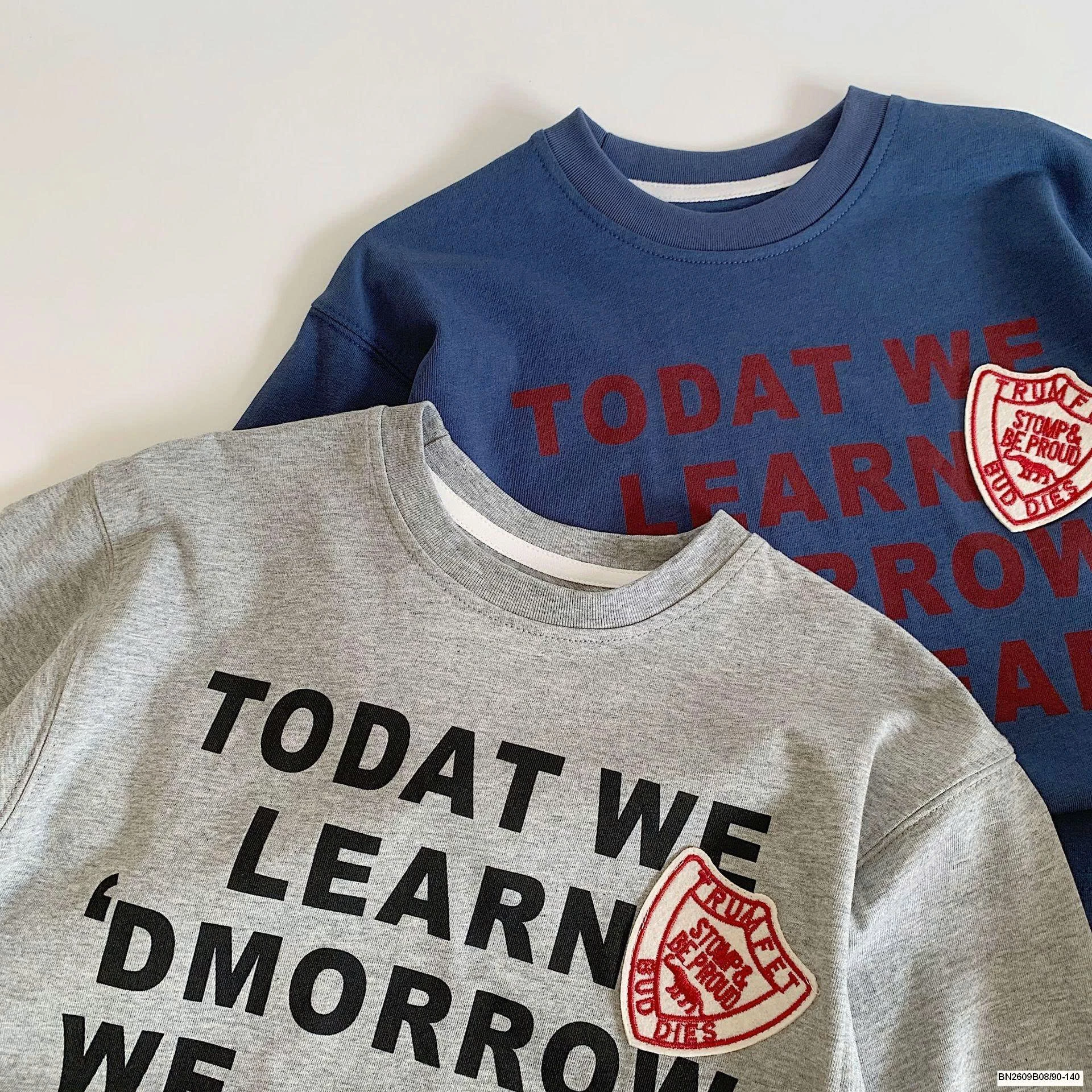 ÁO THUN DÀI TAY IN CHỮ ĐÍNH LOGO