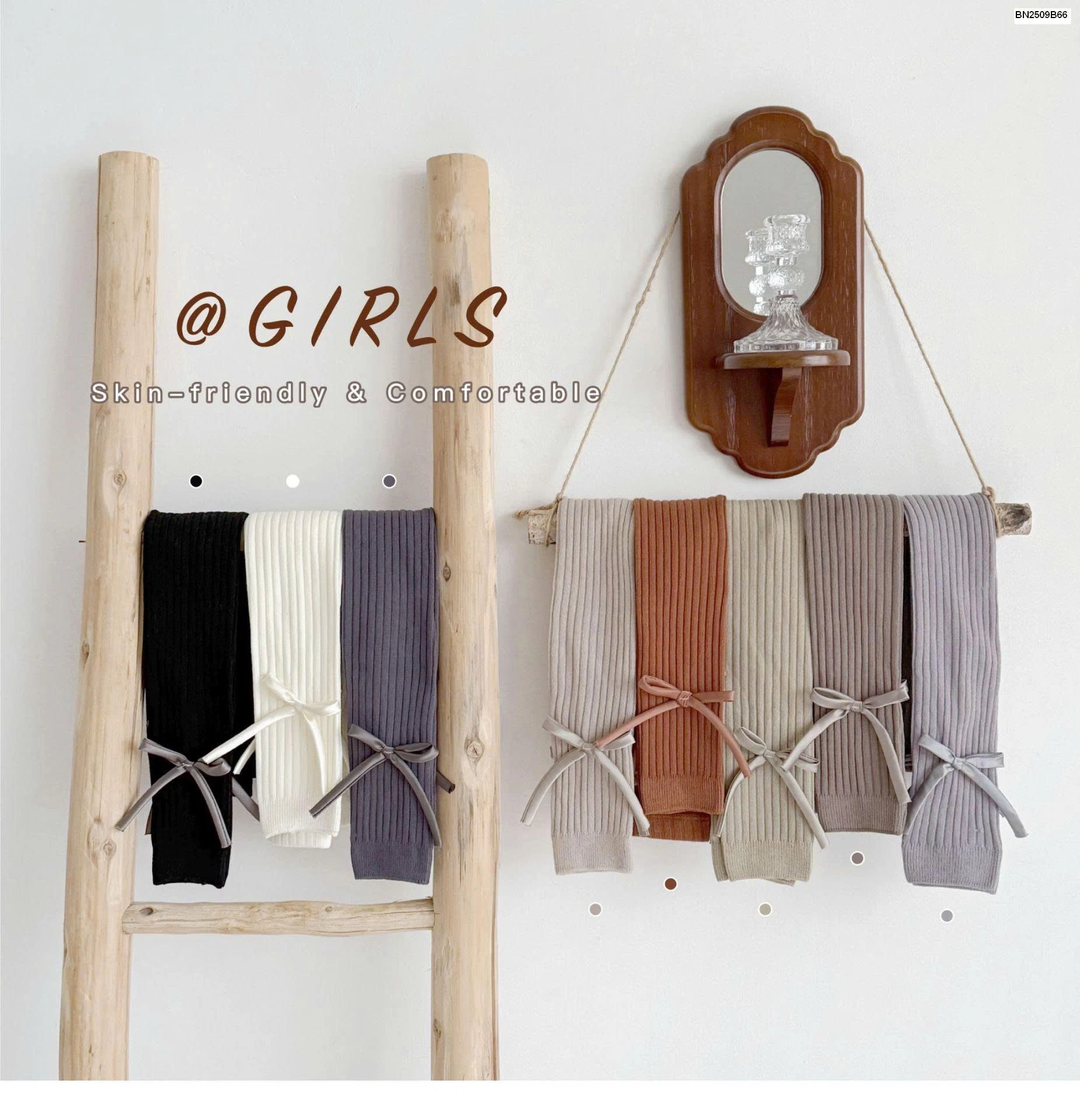 Quần tất gân nơ