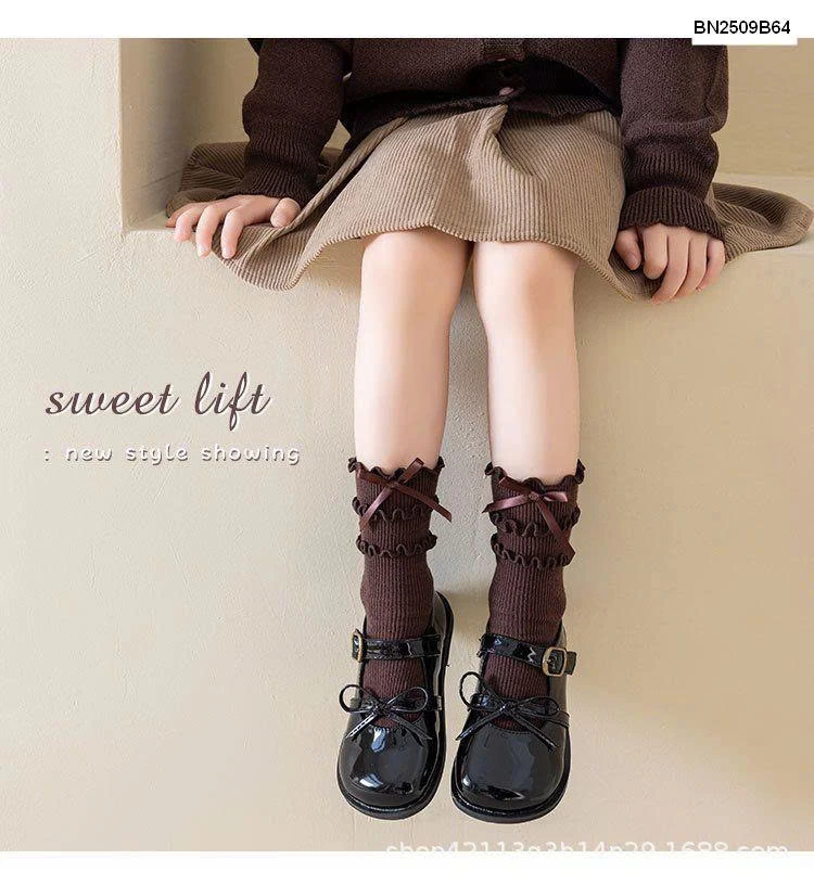 Tất bèo nơ công chúa cho bé gái