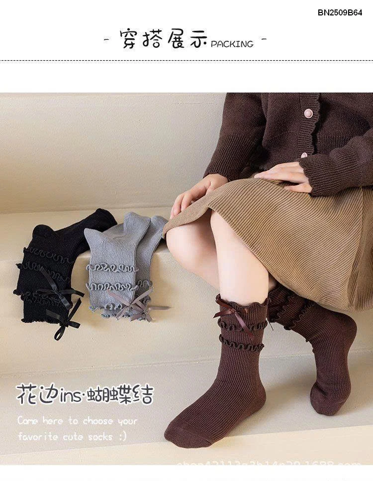 Tất bèo nơ công chúa cho bé gái