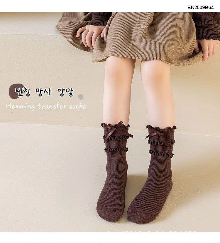 Tất bèo nơ công chúa cho bé gái