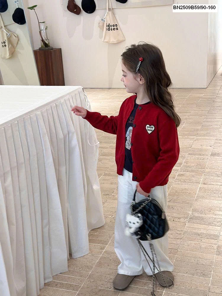 ÁO CARDIGAN TRÁI TIM AMBB 25G101