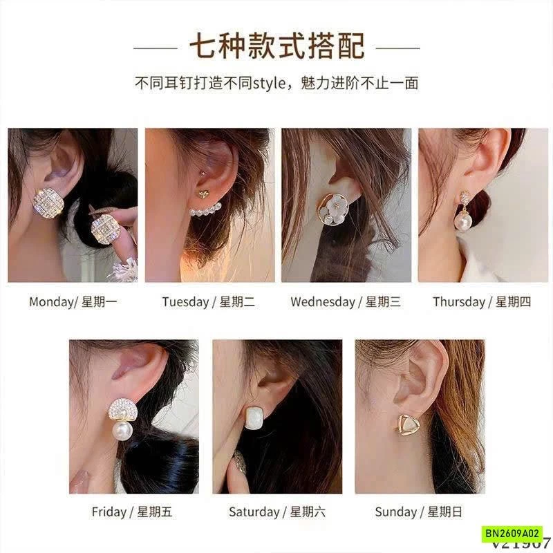 SET BÔNG TAI CHÍNH HÃNG AGOVSKI