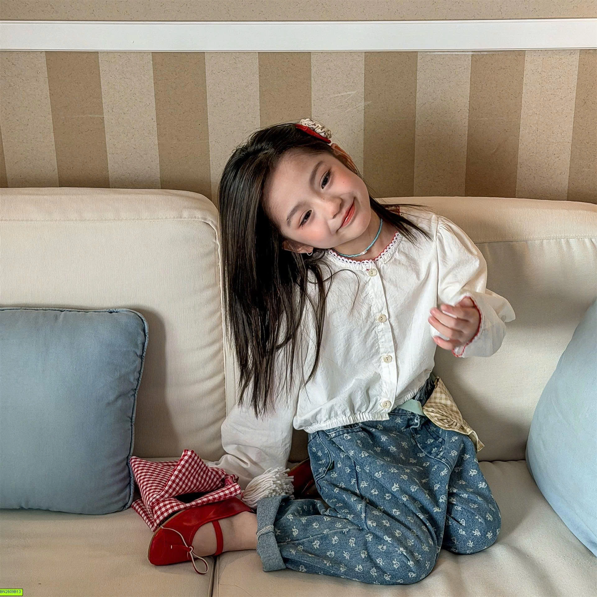 ÁO SƠ MI DÀI TAY DÁNG NGẮN ADBABY