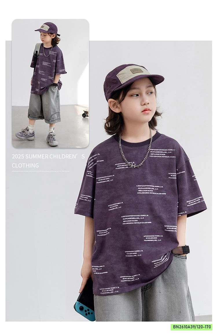 ÁO THUN TÍM IN CHỮ