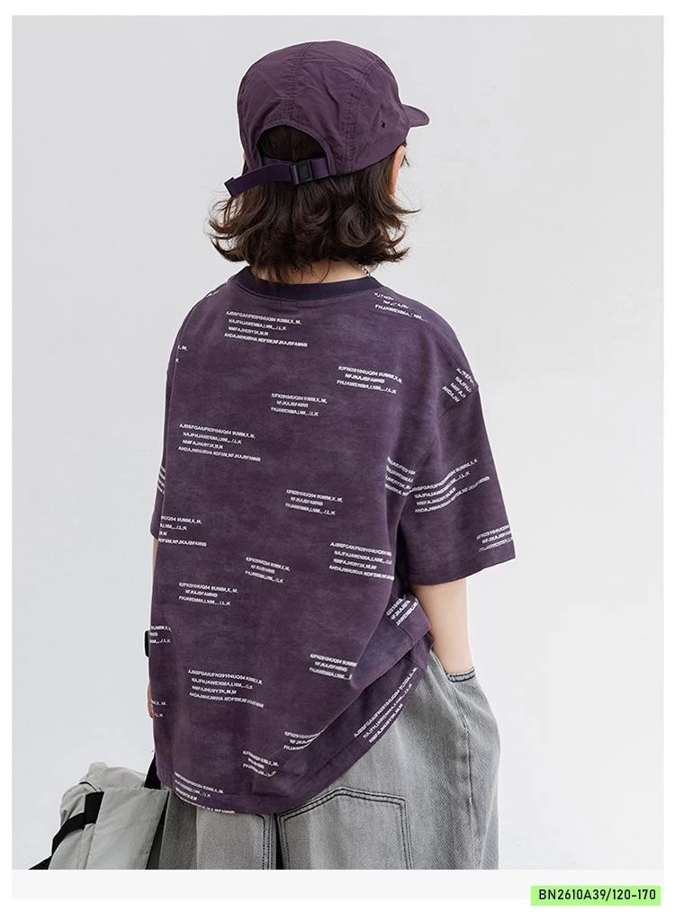 ÁO THUN TÍM IN CHỮ