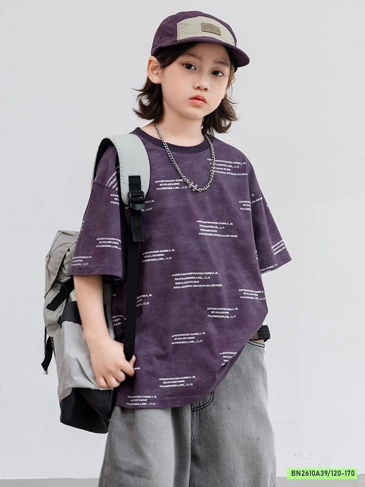 ÁO THUN TÍM IN CHỮ