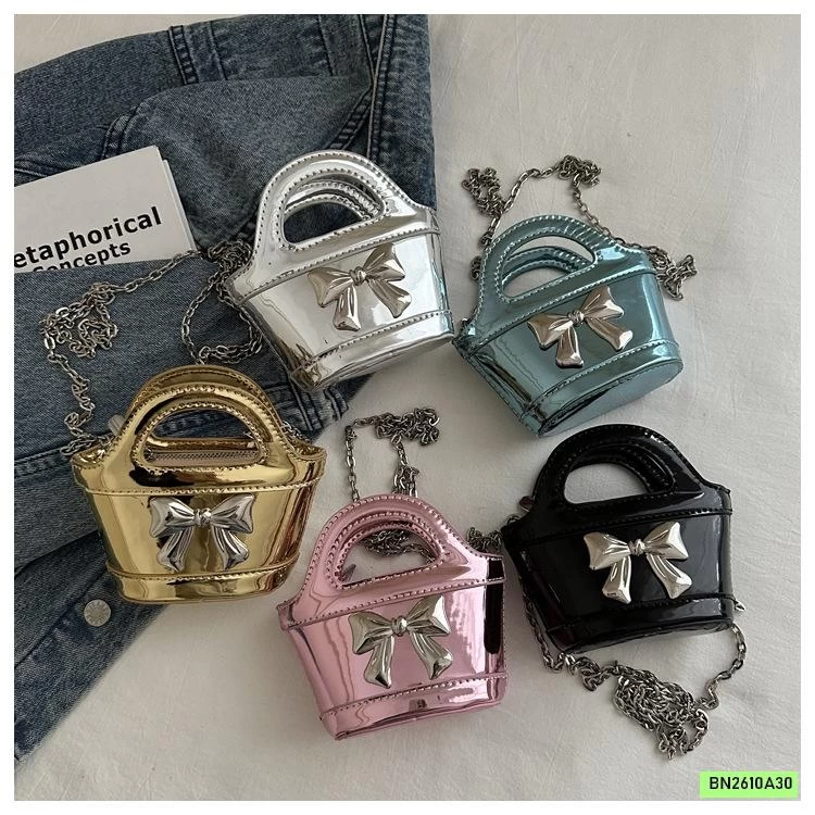 TÚI NƠ MINI DA BÓNG CHO BÉ