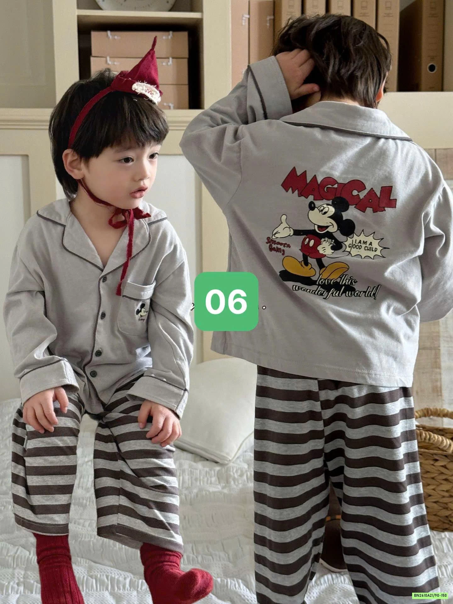 PIZAMA COTTON HNEY MẸ BÉ