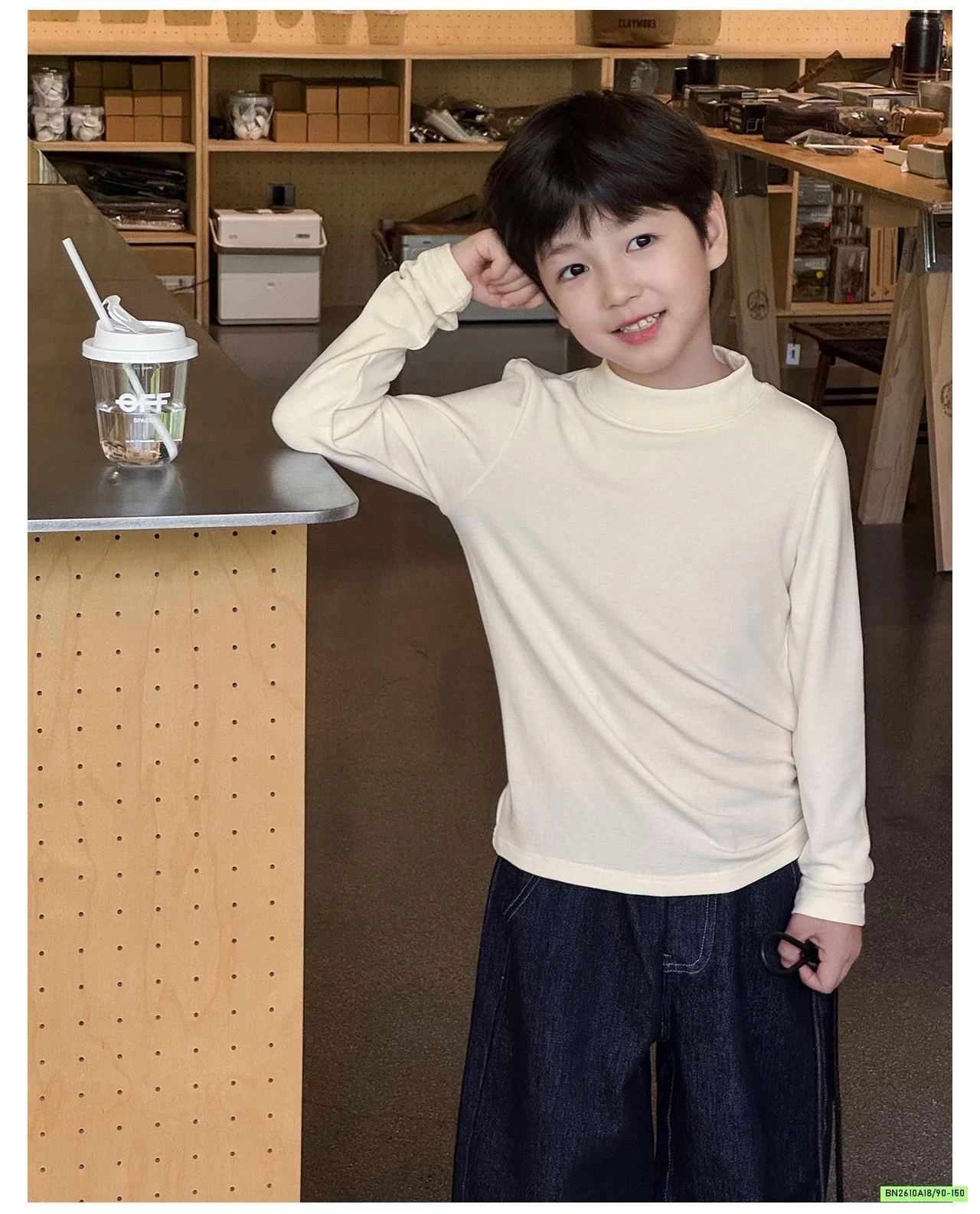 ÁO GIỮ NHIỆT CỔ 3P TRƠN MÀU AOAOKIDS