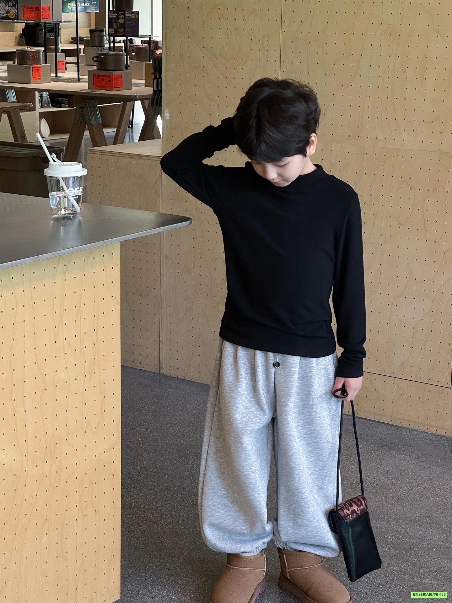 ÁO GIỮ NHIỆT CỔ 3P TRƠN MÀU AOAOKIDS