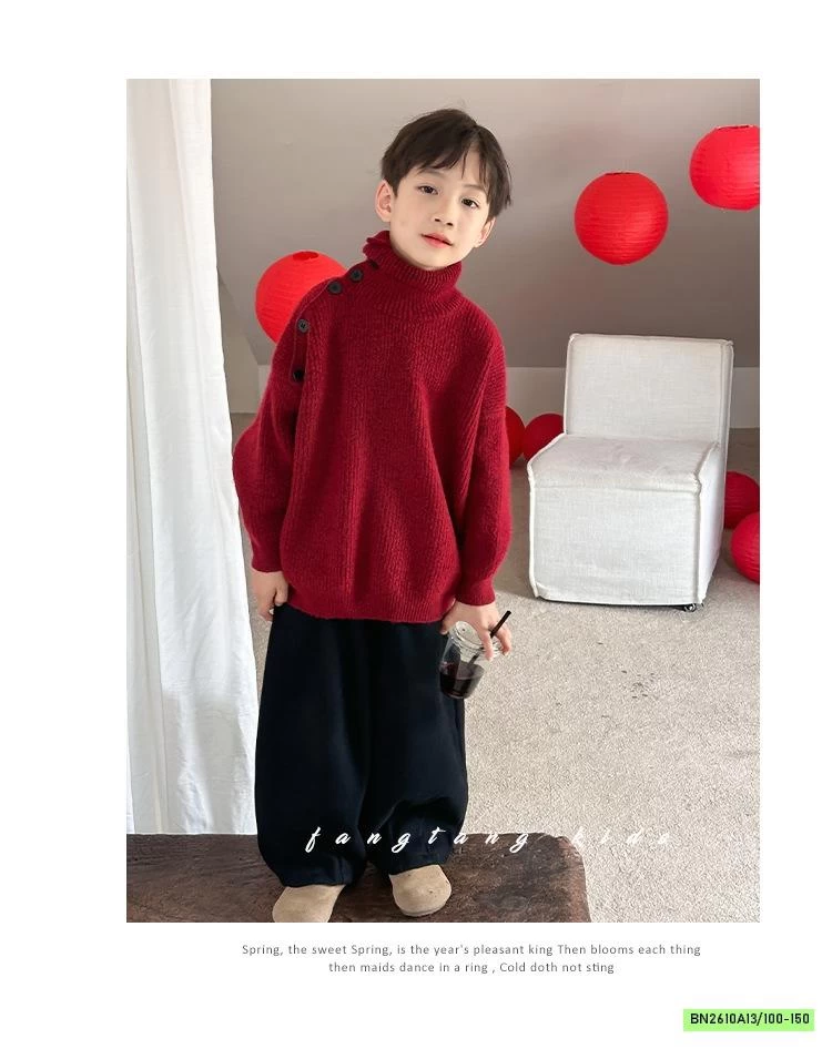 ÁO LEN ĐỎ CỔ LỌ