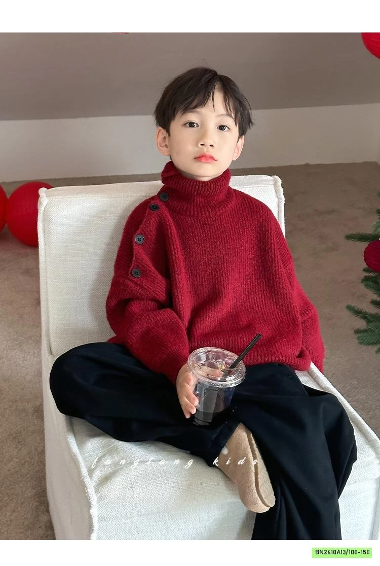 ÁO LEN ĐỎ CỔ LỌ