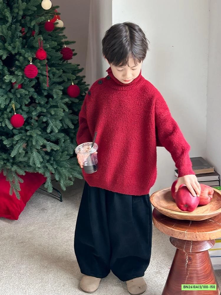 ÁO LEN ĐỎ CỔ LỌ