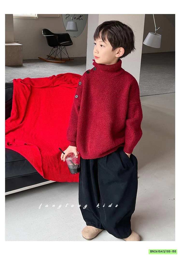 ÁO LEN ĐỎ CỔ LỌ