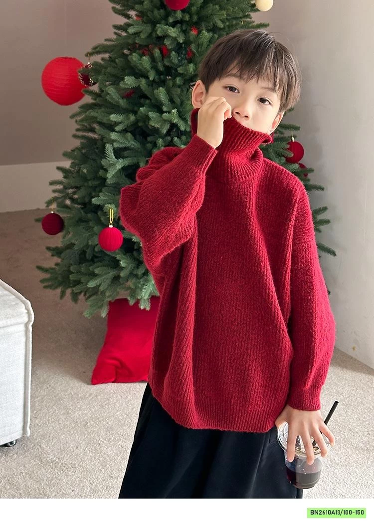 ÁO LEN ĐỎ CỔ LỌ