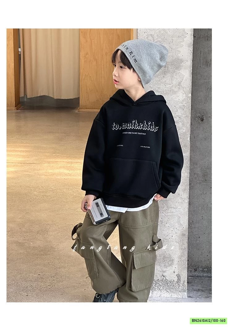 HOODIE NỈ TÚI TRƯỚC LÓT LÔNG CỪU