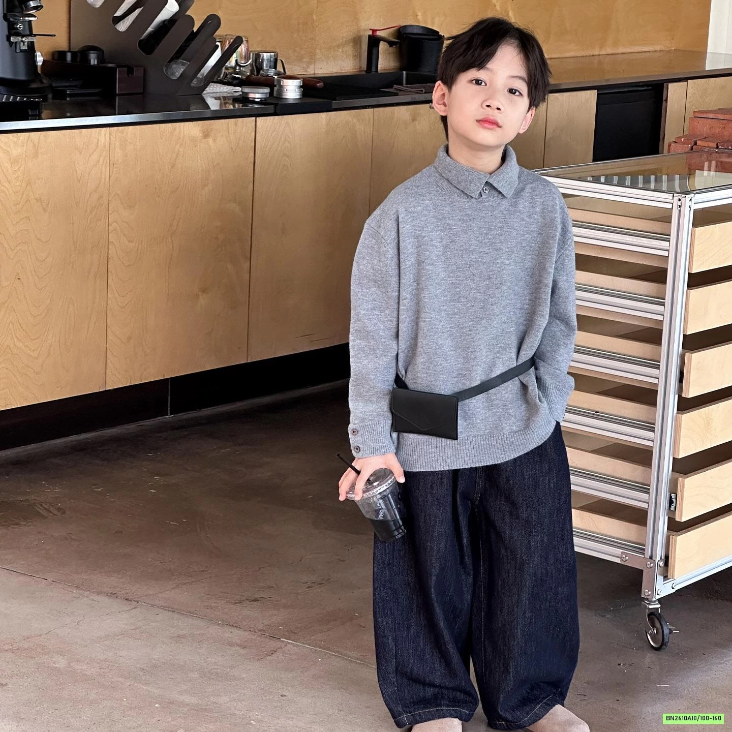 ÁO LEN POLO CÚC CỔ