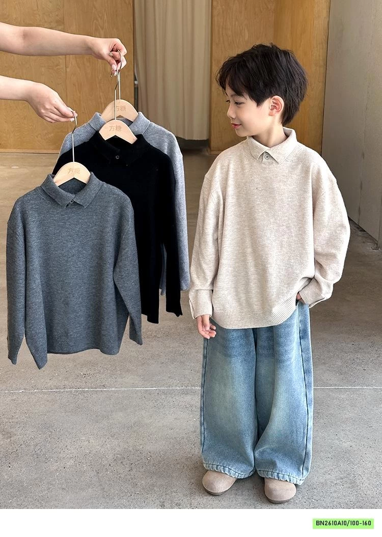 ÁO LEN POLO CÚC CỔ