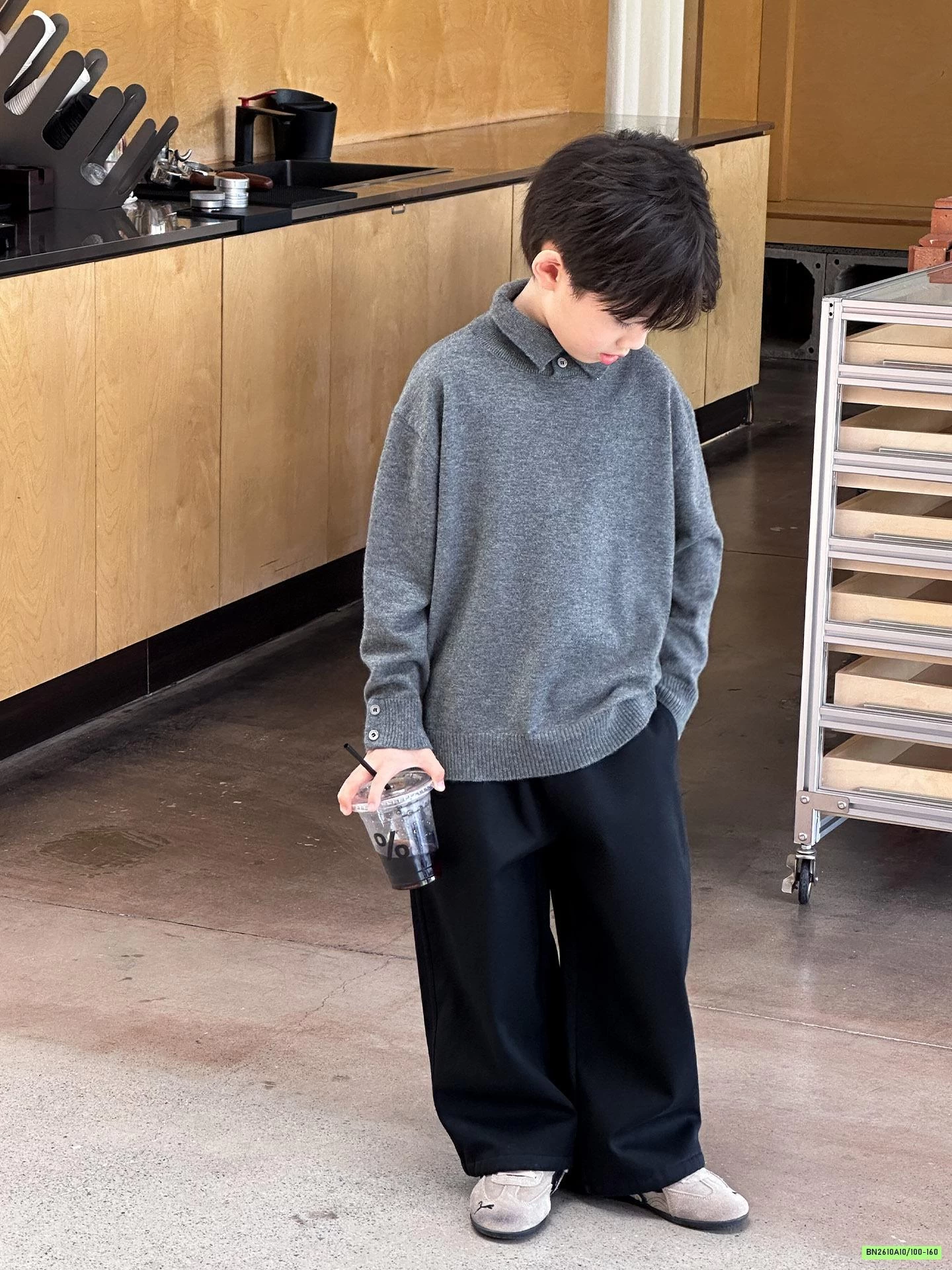 ÁO LEN POLO CÚC CỔ