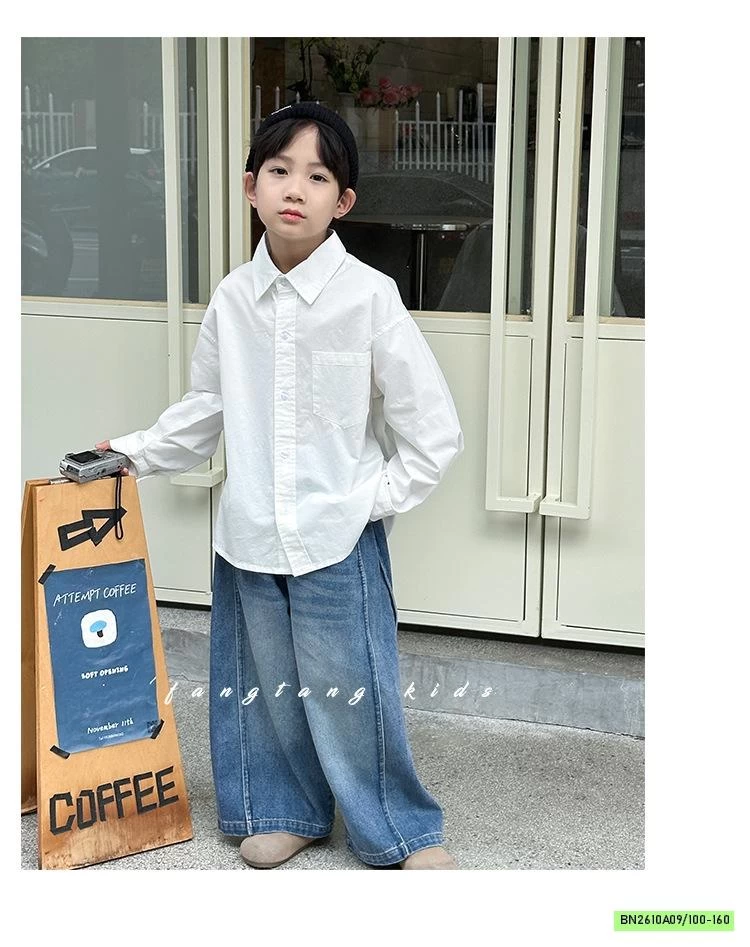 SƠ MI DÀI TAY BASIC TÚI NGỰC