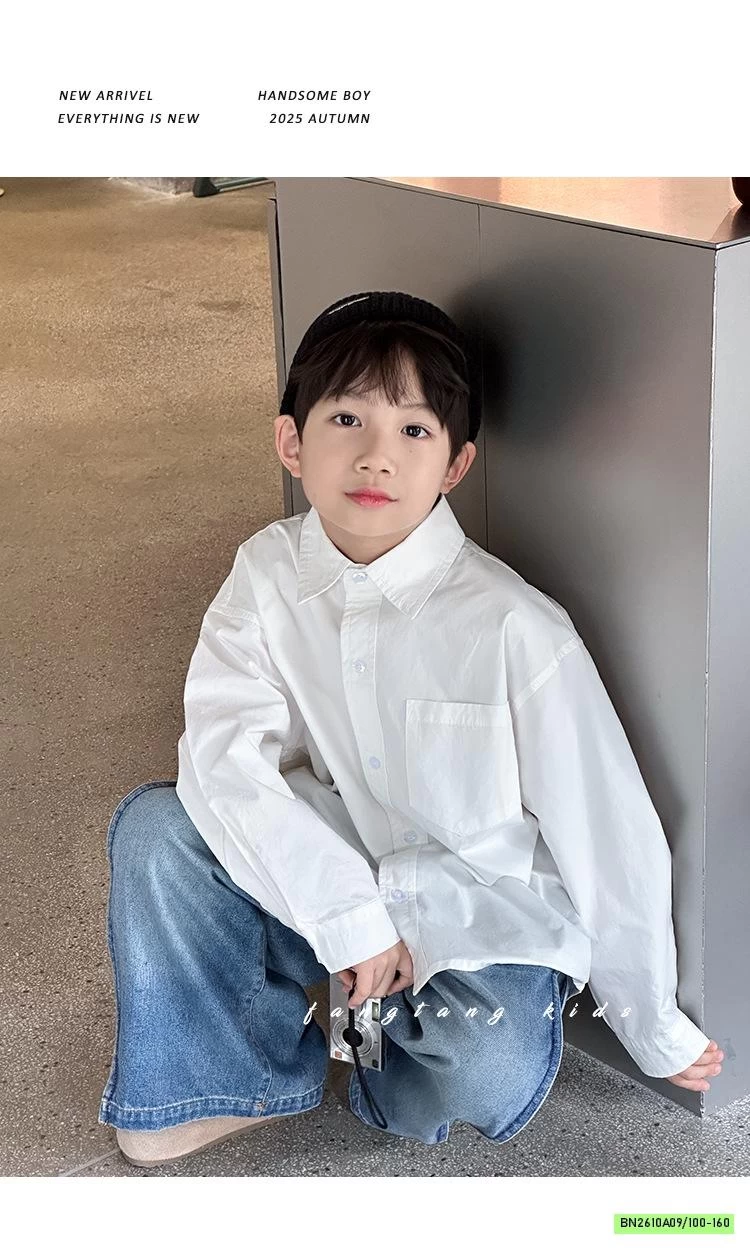 SƠ MI DÀI TAY BASIC TÚI NGỰC