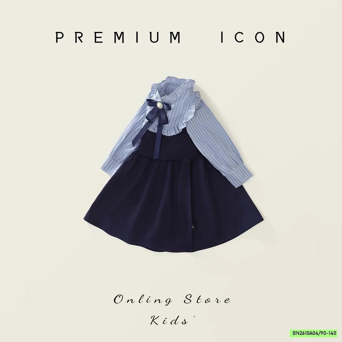 ĐẦM CỔ BÈO THẮT NƠ PREMIUM