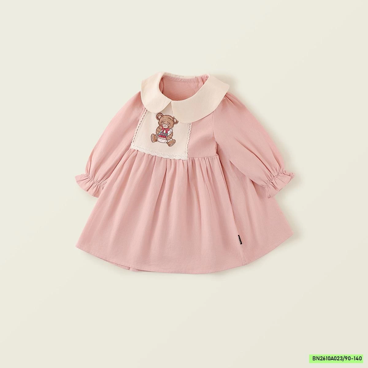 ĐẦM THU CỔ SEN THÊU THỎ PREMIUM