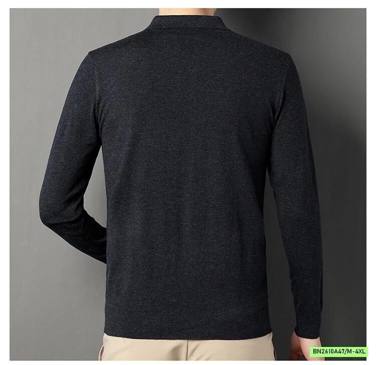 ÁO LEN POLO NAM DỆT TRƠN MÀU