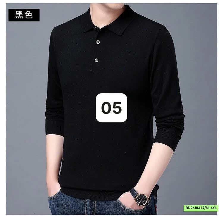 ÁO LEN POLO NAM DỆT TRƠN MÀU