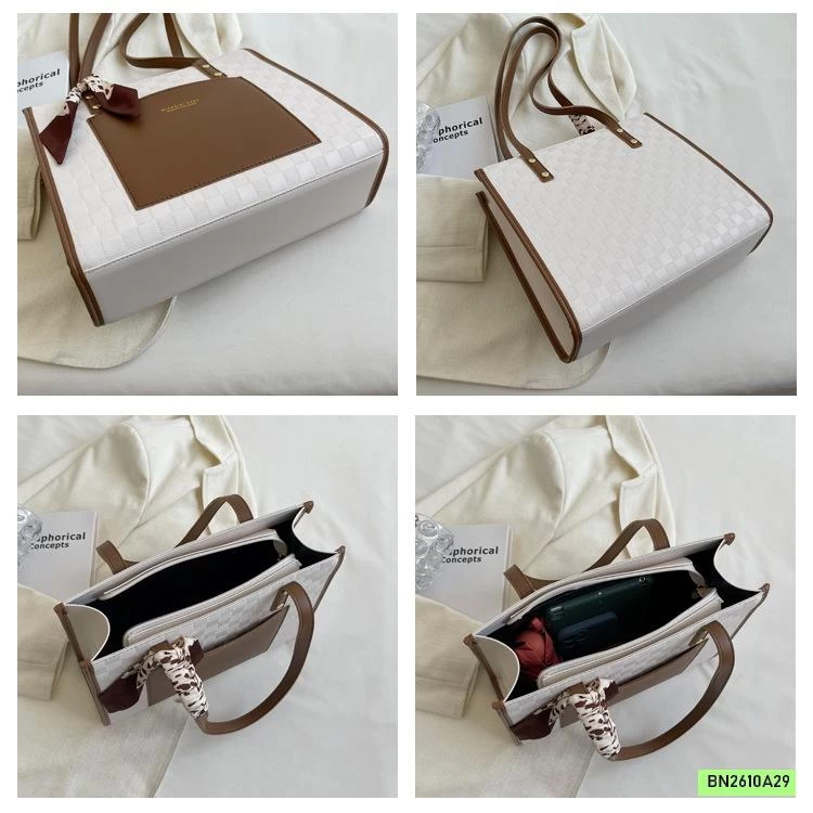 TÚI ĐEO CHÉO TOTE OVERSIZE PHỐI MÀU