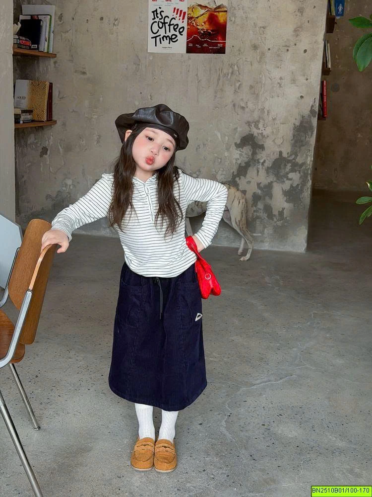 ÁO HOODIE COTOTN KẺ NGANG AMBB 26E158