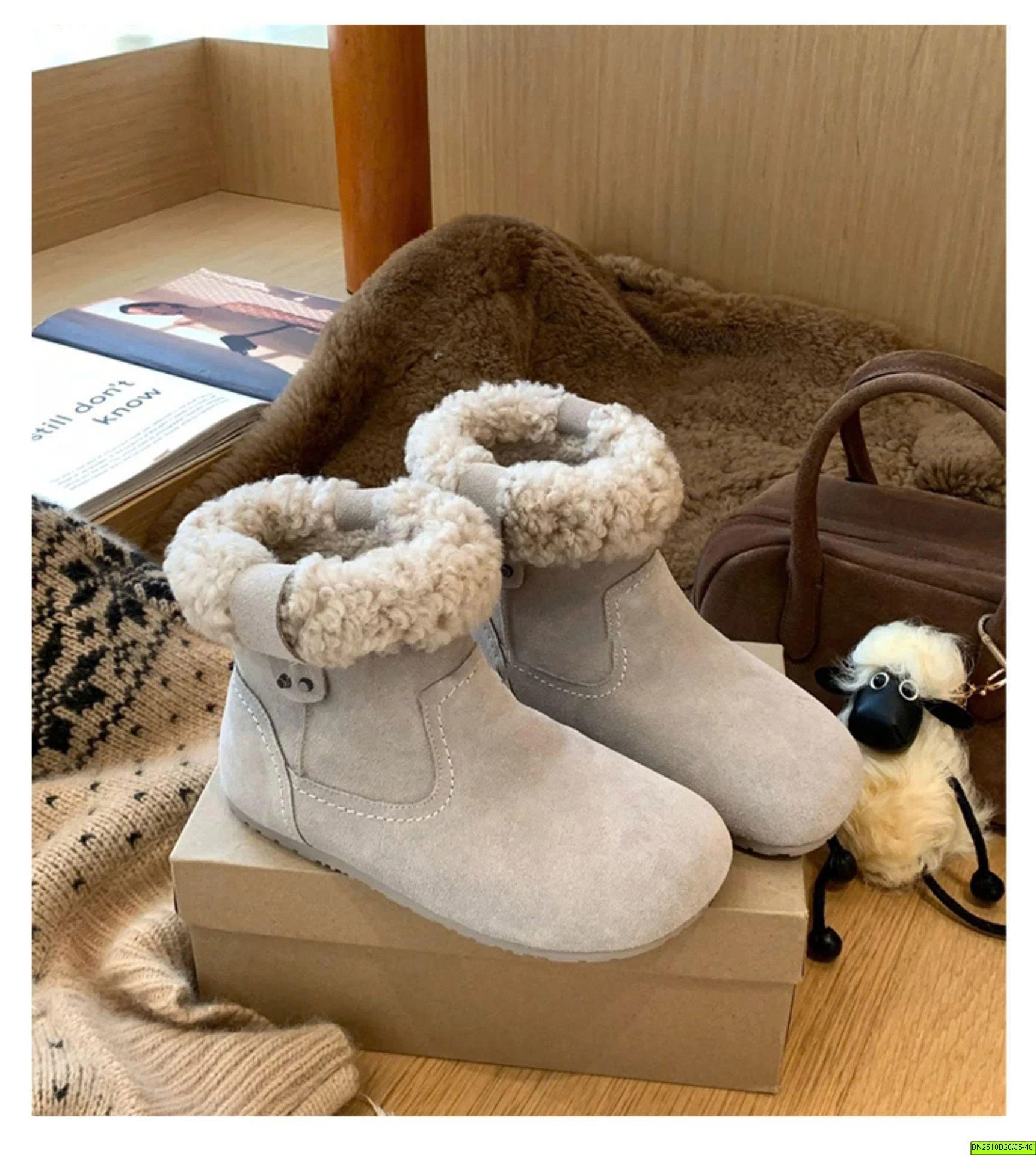 BOOT DA LỘNG LÓT LÔNG