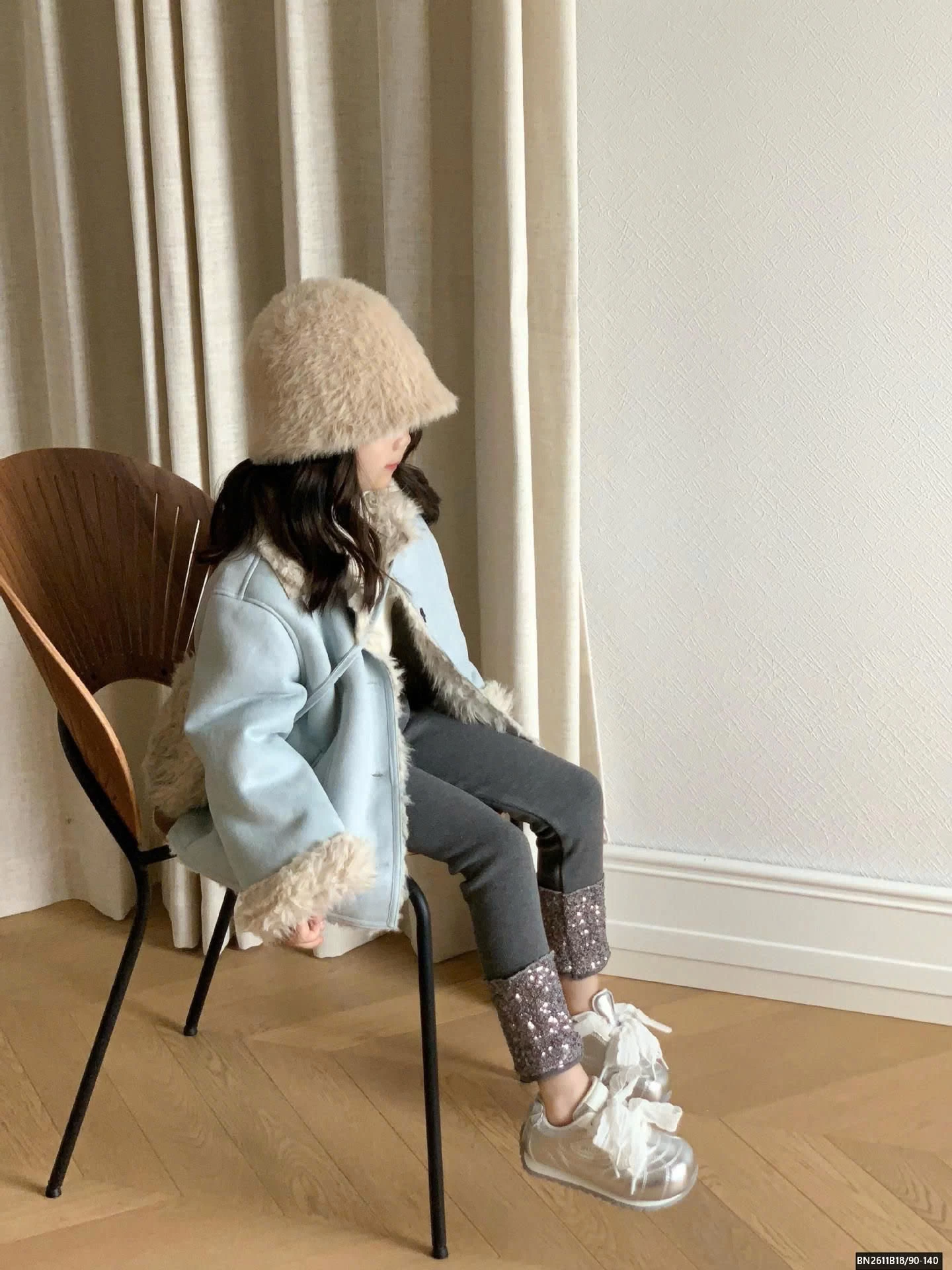 ÁO KHOÁC XANH LÓT LÔNG CỪU TIỂU THƯ