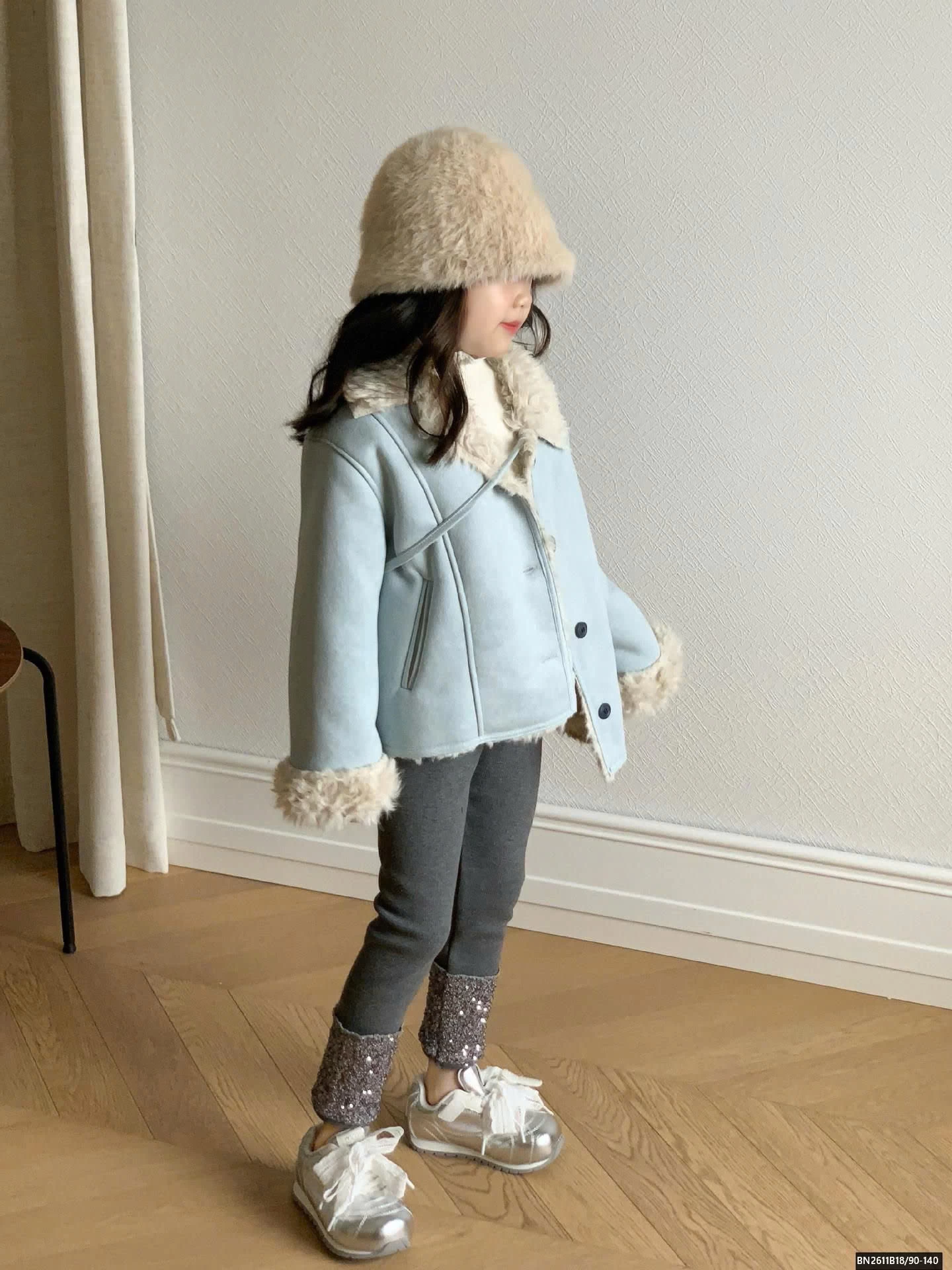 ÁO KHOÁC XANH LÓT LÔNG CỪU TIỂU THƯ