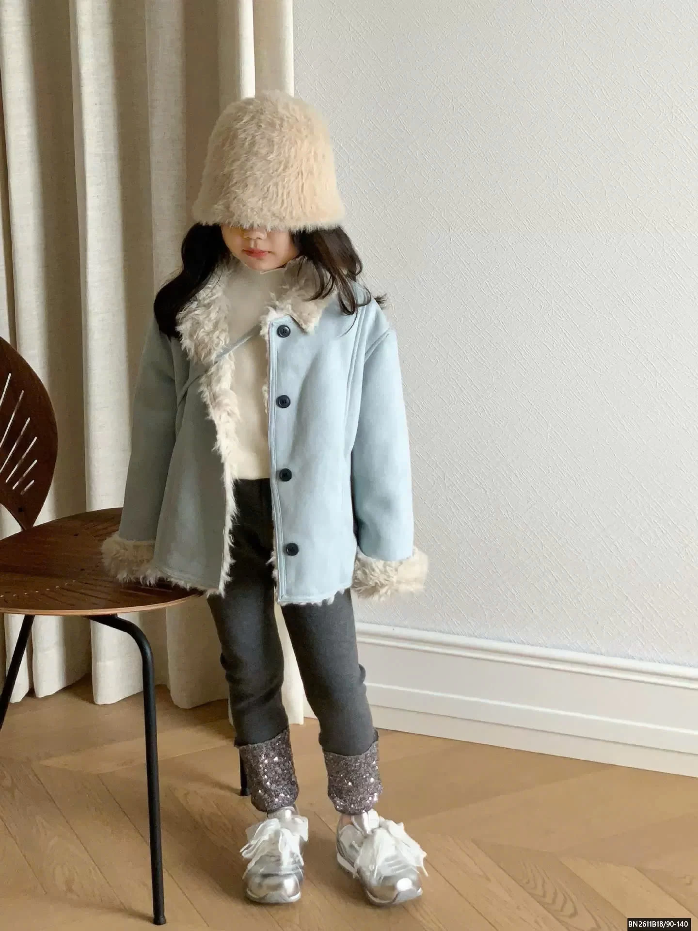 ÁO KHOÁC XANH LÓT LÔNG CỪU TIỂU THƯ