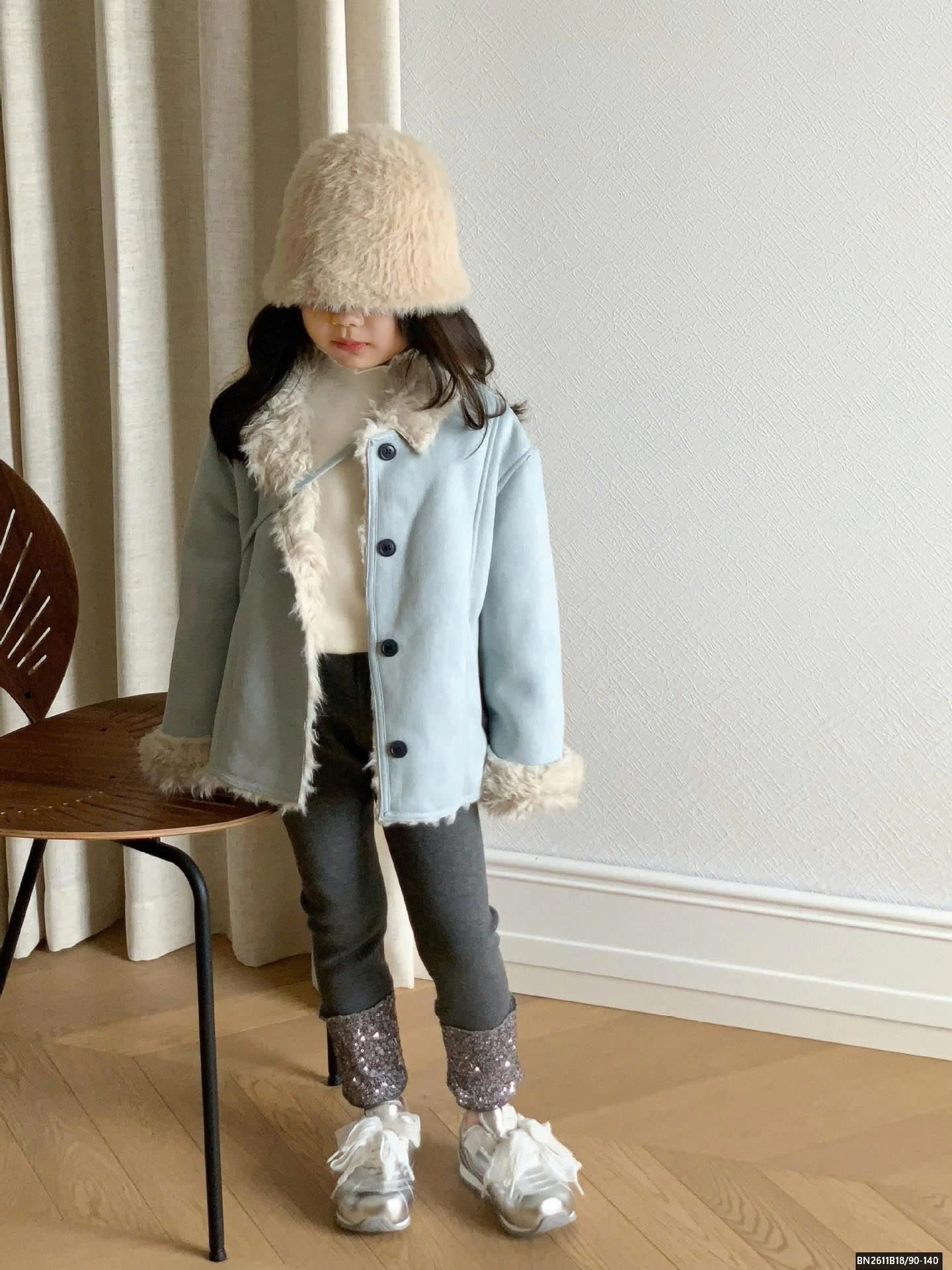 ÁO KHOÁC XANH LÓT LÔNG CỪU TIỂU THƯ